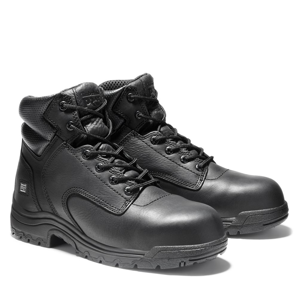 Botas de Trabajo Timberland Hombre Pro® Titan® 6\" Comp Toe Negras - Chile OAW-427619